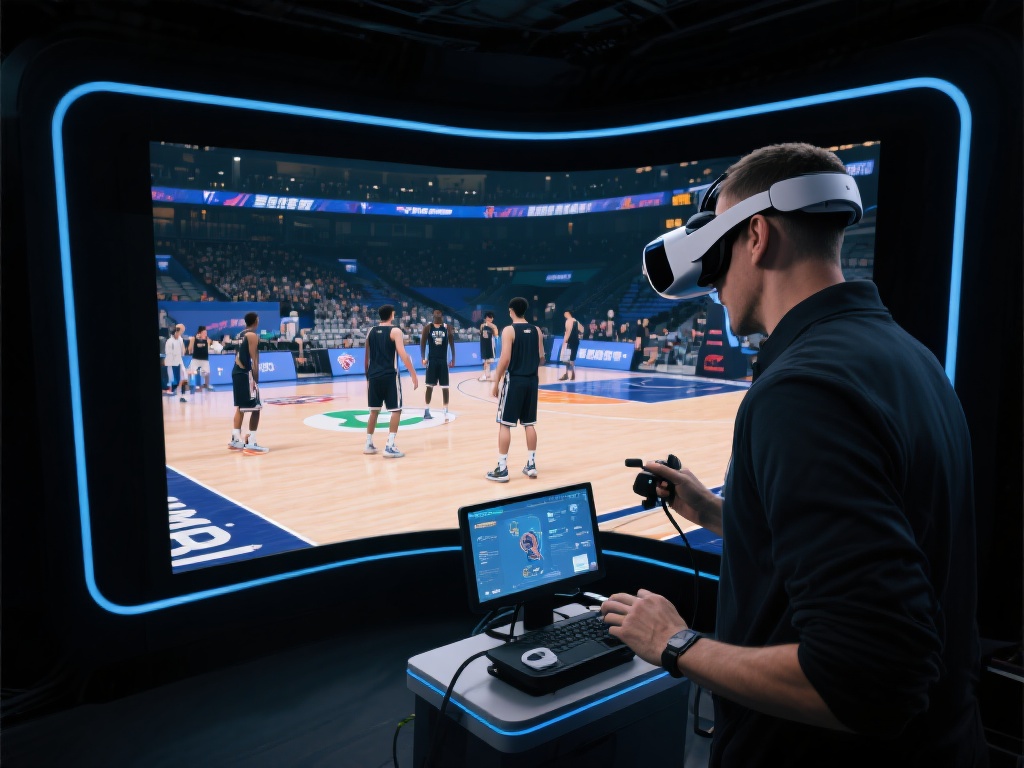 以某职业篮球队为例，在采用星空体育电子的VR系统后