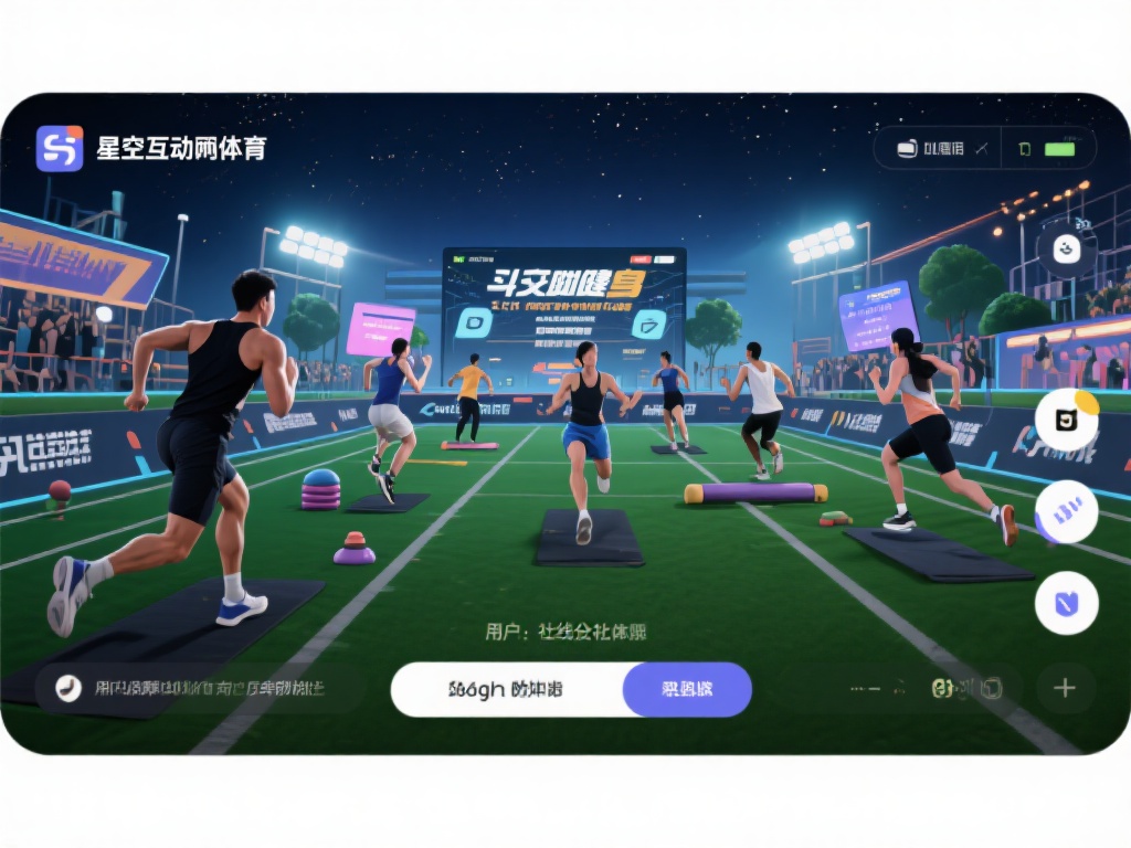 健身往往是一个人的战斗，但星空互动体育通过互动功能