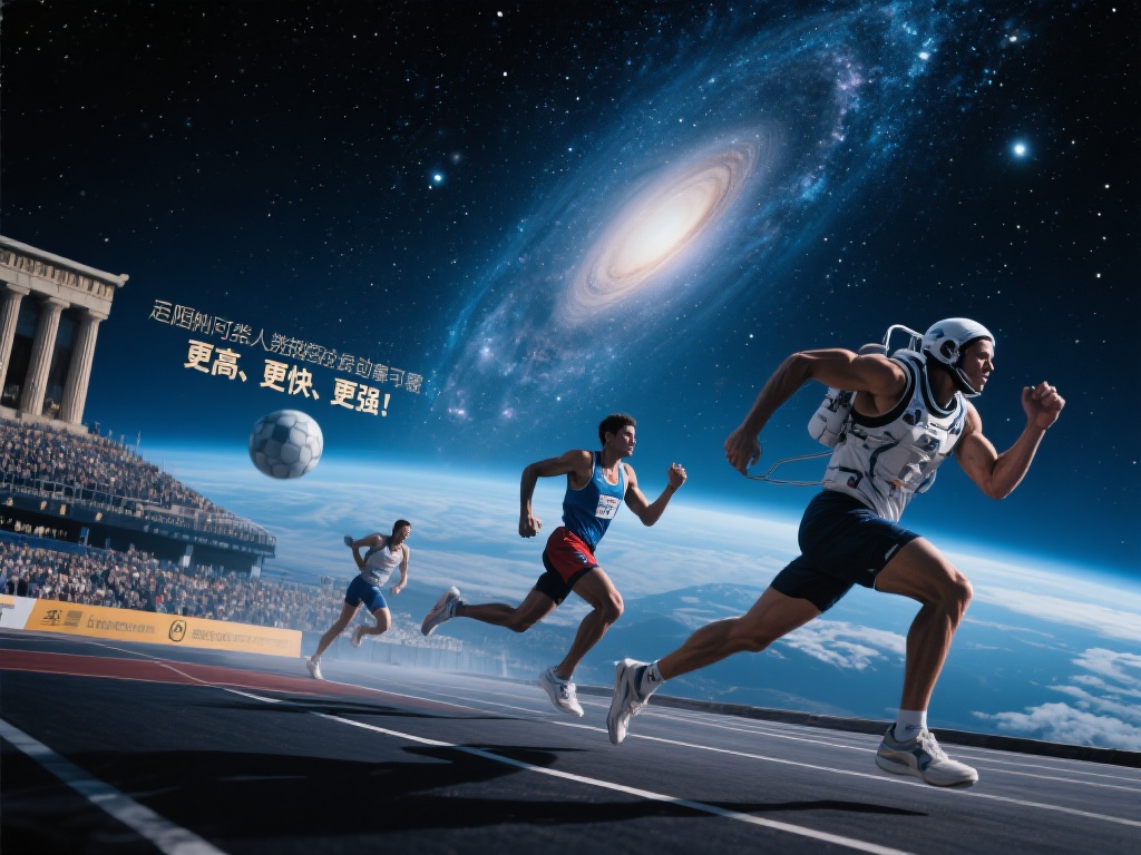 星空象征着无限可能，而体育则是人类挑战自我的最佳舞